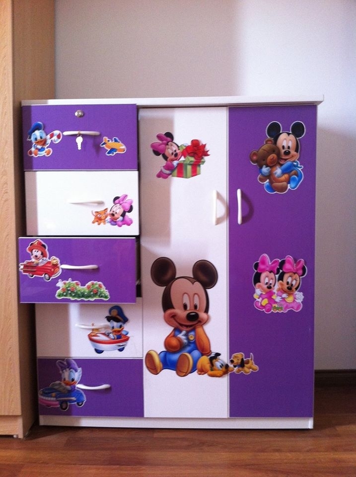 Collection of plastic wardrobes for newborns