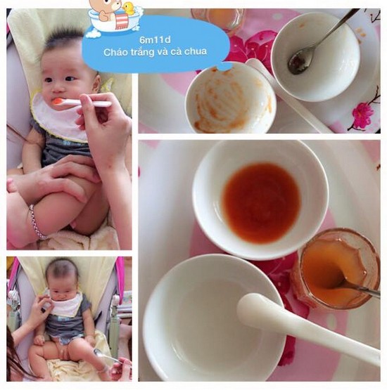 Sharing an ideal weaning menu for 6-month-old babies: Plain porridge and tomato