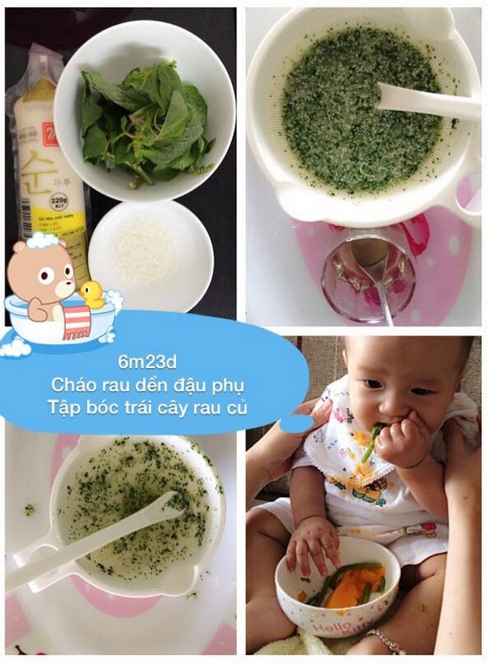 Sharing an ideal weaning menu for 6-month-old babies: Porridge with amaranth and tofu