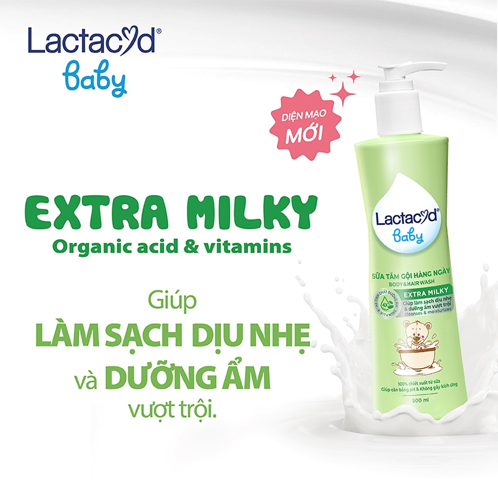 Lactacyd Milky Baby Bath prevents prickly heat and has anti-inflammatory properties