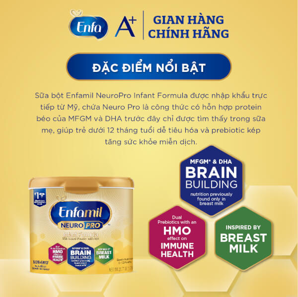 Enfamil milk helps strengthen babies' digestive and immune systems